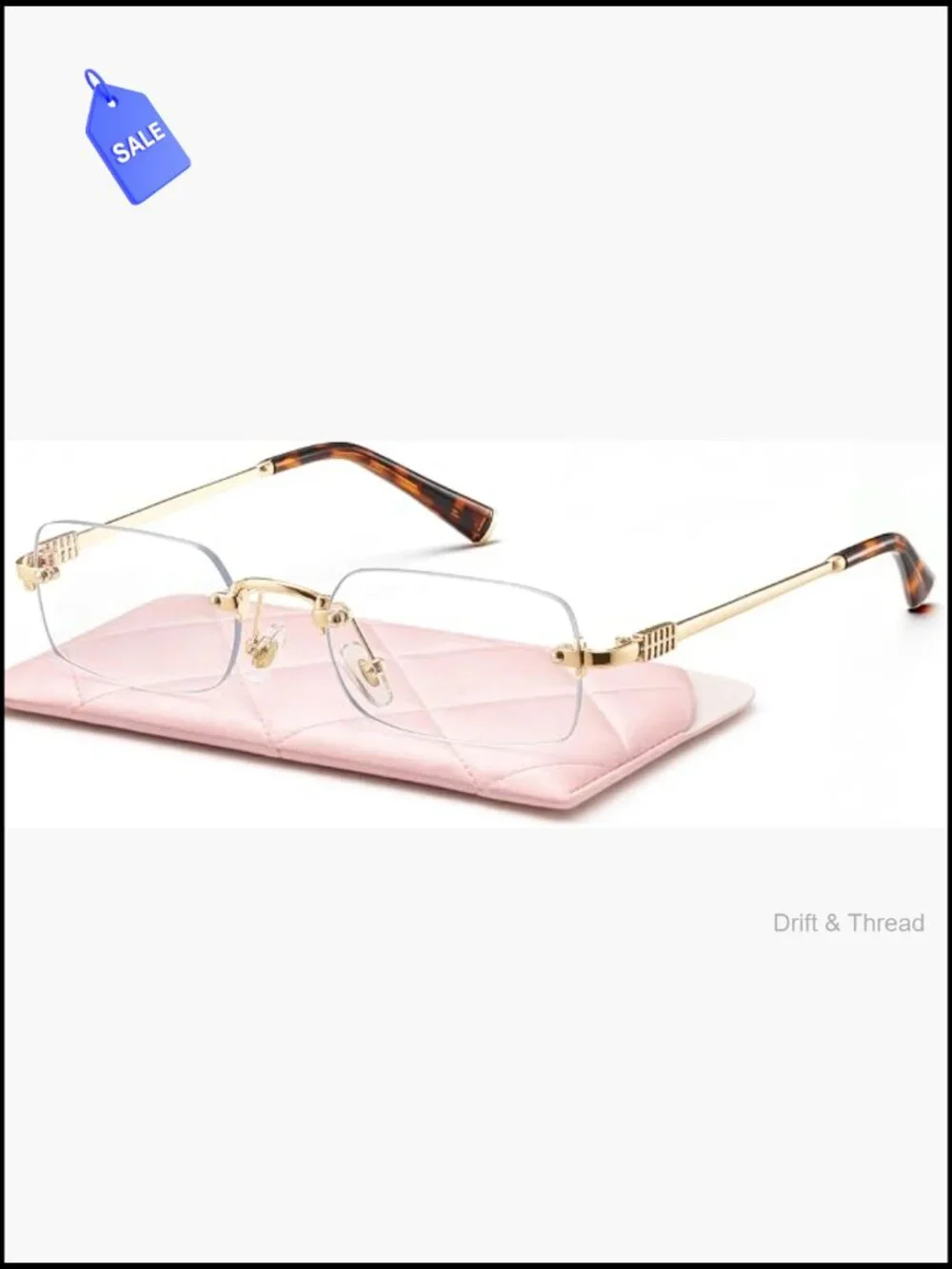 Lightweight Metal Frame Blue Light Blocking Glasses Rectangular